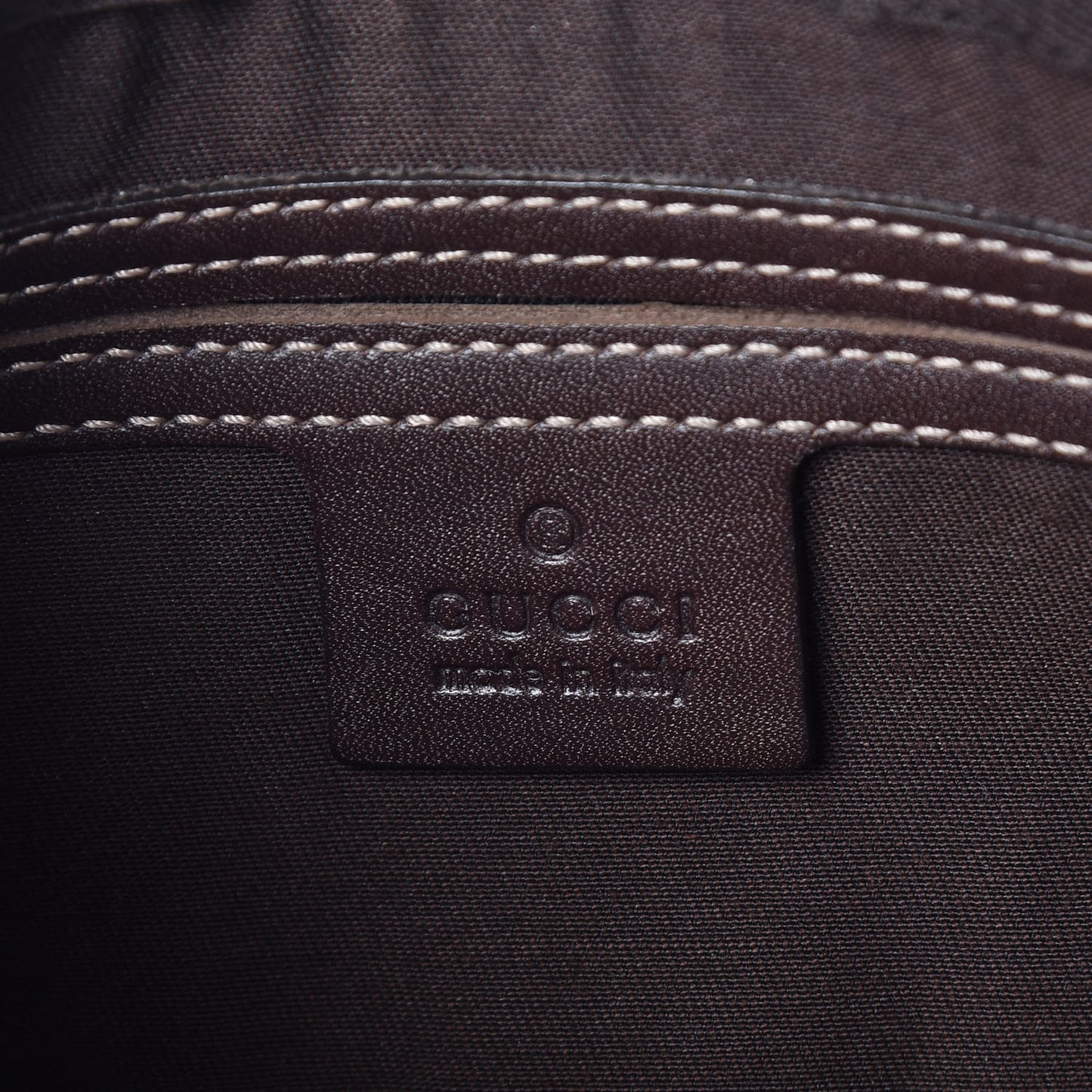 GG Supreme Monogram Belt Bag Dark Brown