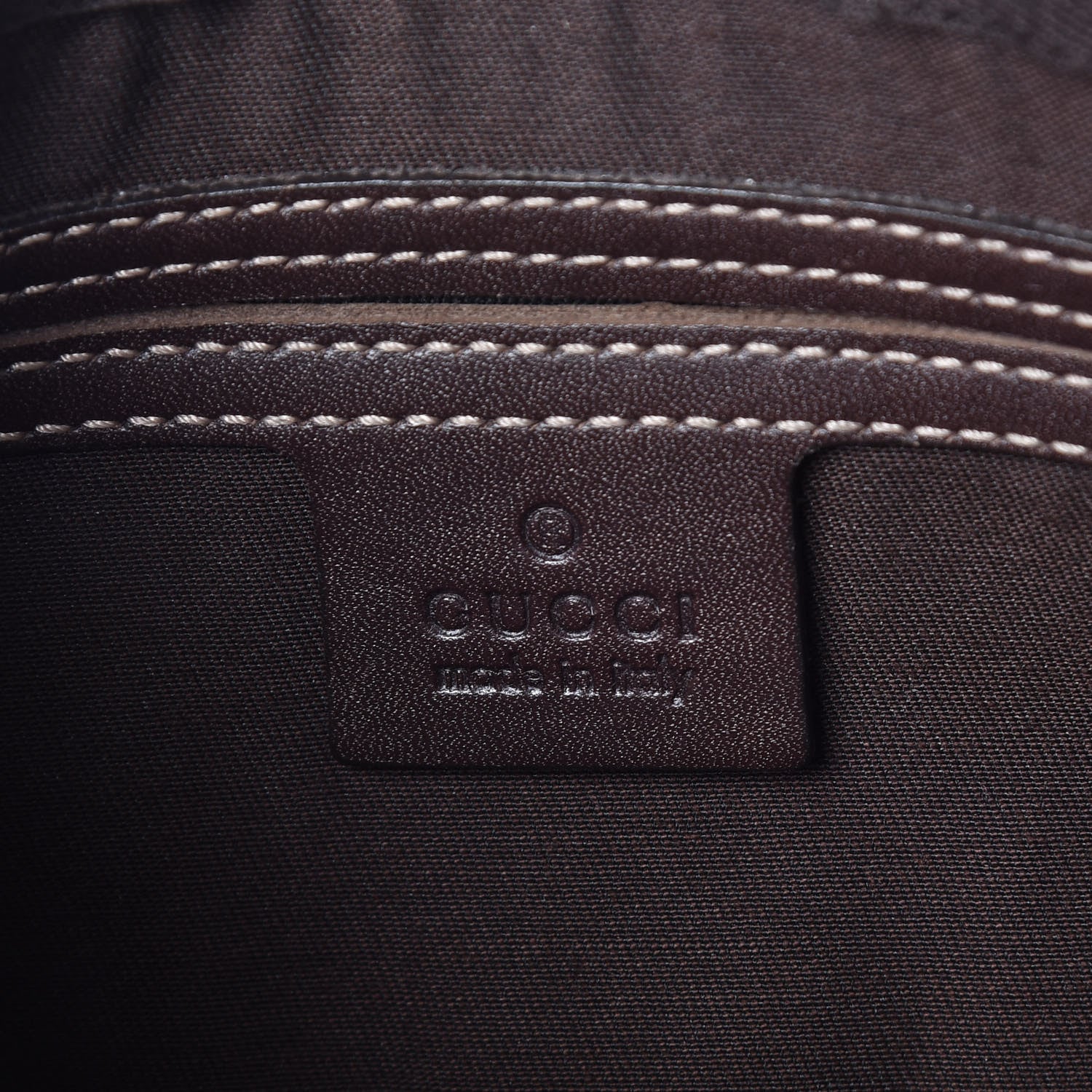 Gucci GG Supreme Monogram Belt Bag Dark Brown 7 of 8