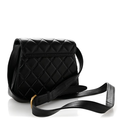 Chanel Lambskin Quilted Crossbody Flap Black 3 of 14
