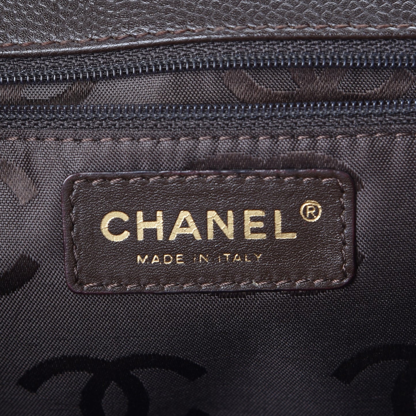 Caviar Quilted Jumbo Single Flap Brown