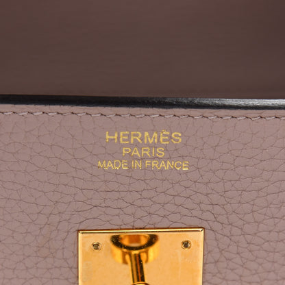 Hermes Taurillon Clemence Birkin 35 Glycine 6 of 10
