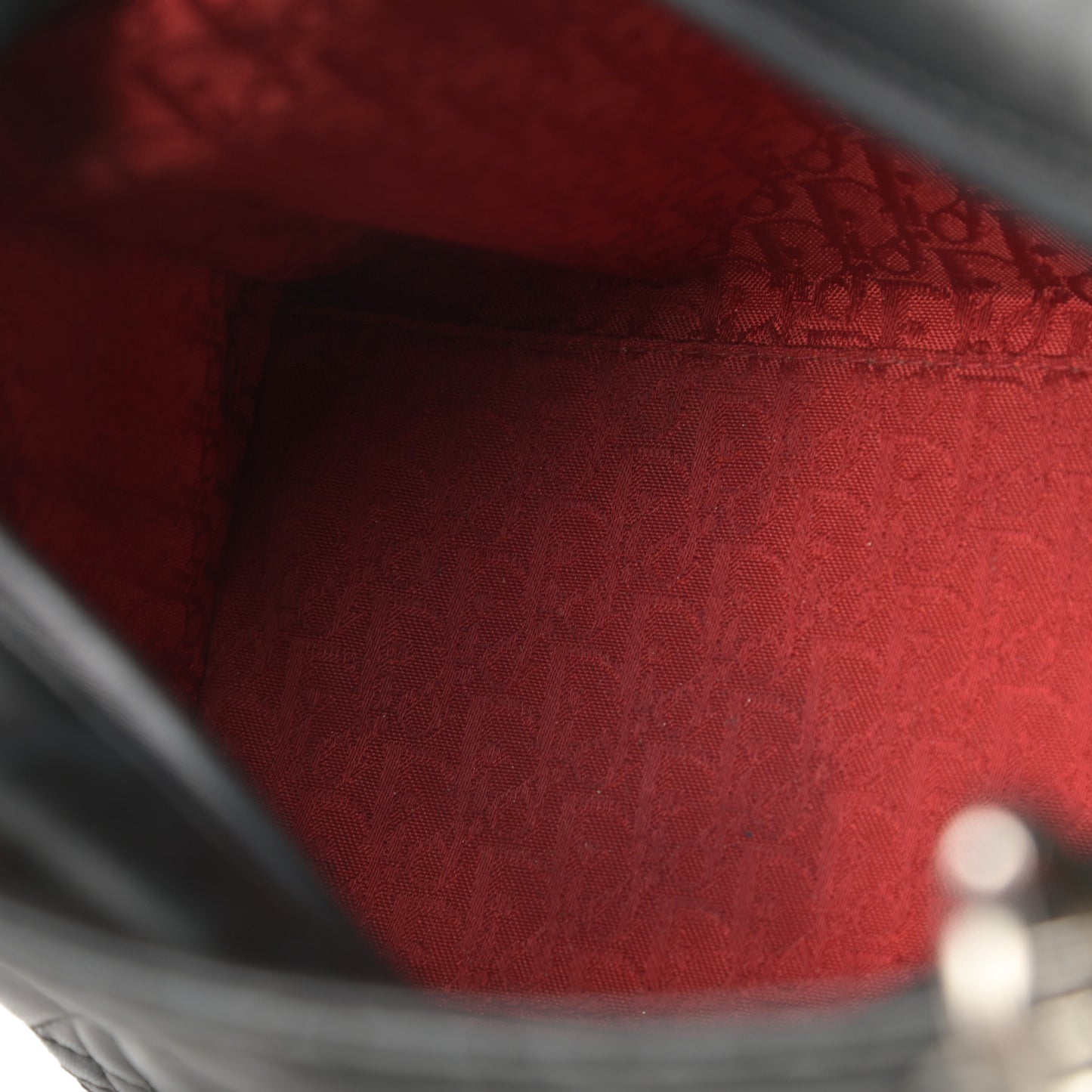 Lambskin Cannage Medium Lady Dior Black