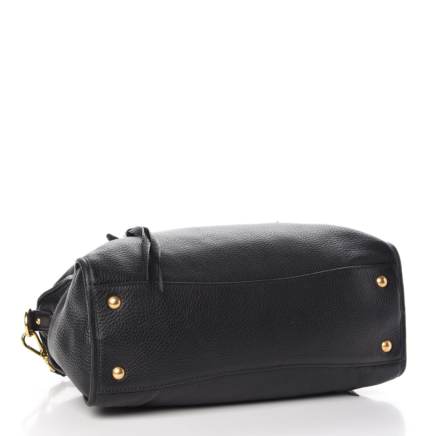 Prada Vitello Daino Shopping Satchel Black 4 of 8