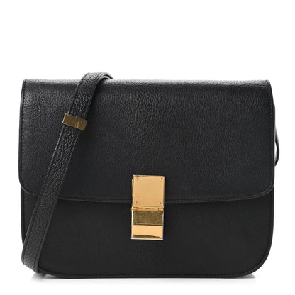 Celine Goatskin Medium Classic Box Flap Bag Black 1 of 11