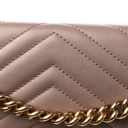 Gucci Calfskin Matelasse Small GG Marmont Shoulder Bag Porcelain Rose 18 of 18