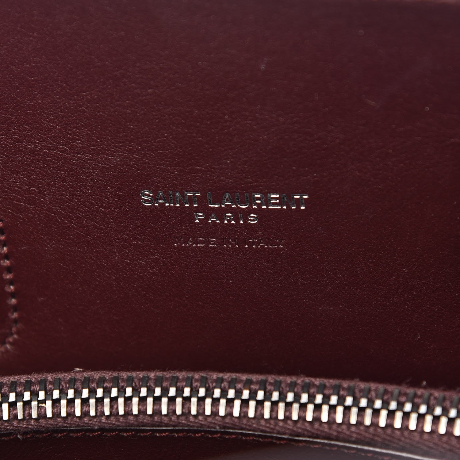 Saint Laurent Grained Calfskin Baby Sac De Jour Amaranto 7 of 9