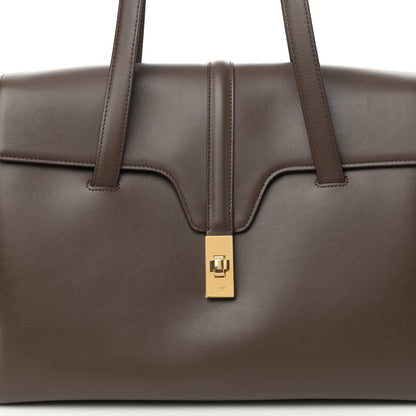Celine Supple Grained Calfskin Medium Soft 16 Bag Dark Brown 8 of 10