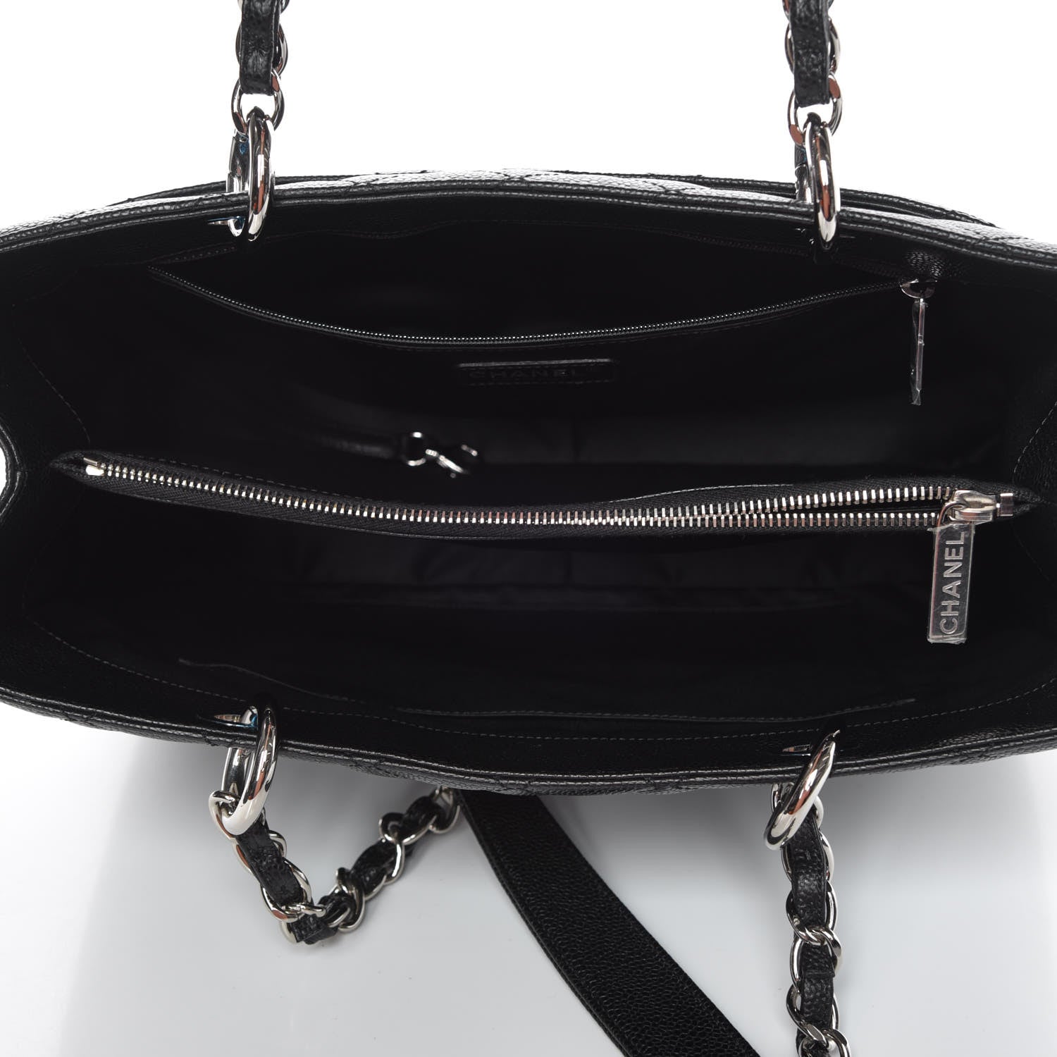 Chanel Caviar Quilted Grand Shopping Tote GST Black 7 of 9