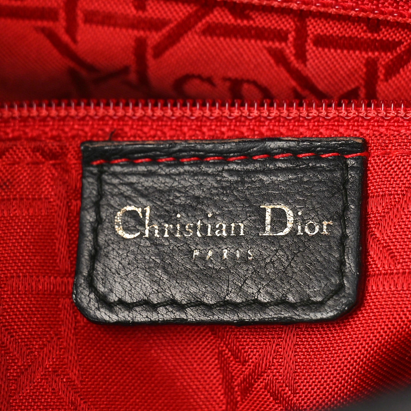 Lambskin Cannage Large Lady Dior Black