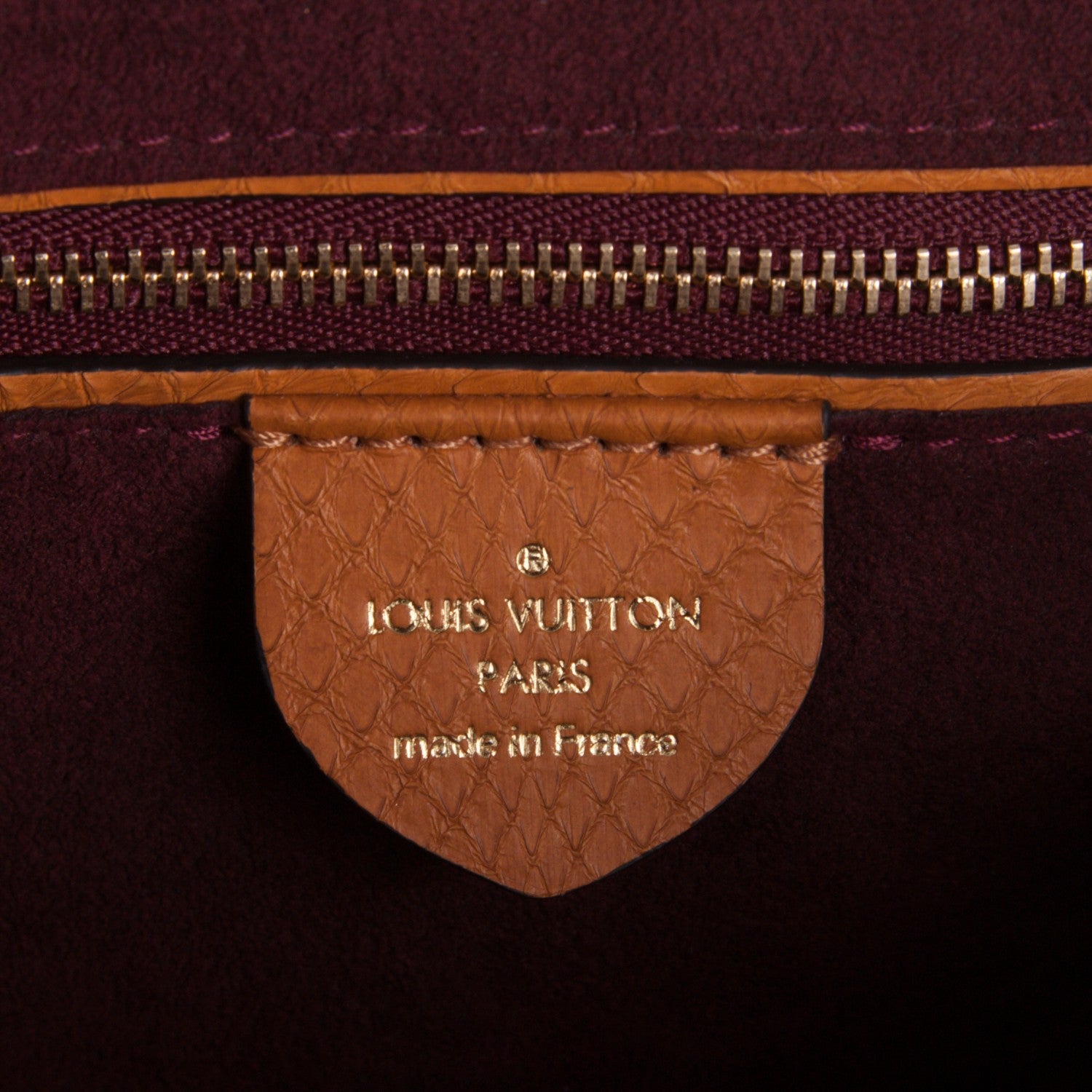 Louis Vuitton Monogram Python Ostrich Gaia Bordeaux 6 of 8