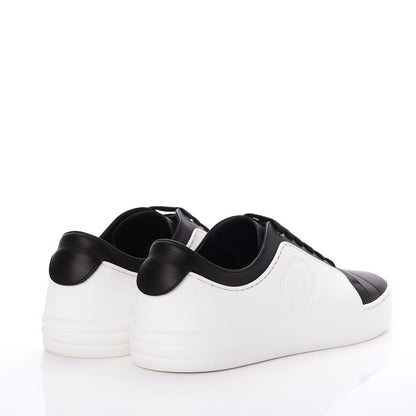 Chanel Calfskin CC Sneakers 39 Black White 4 of 9