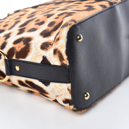Saint Laurent Calf Hair Printed Oversized Muse Leopard 8 of 9