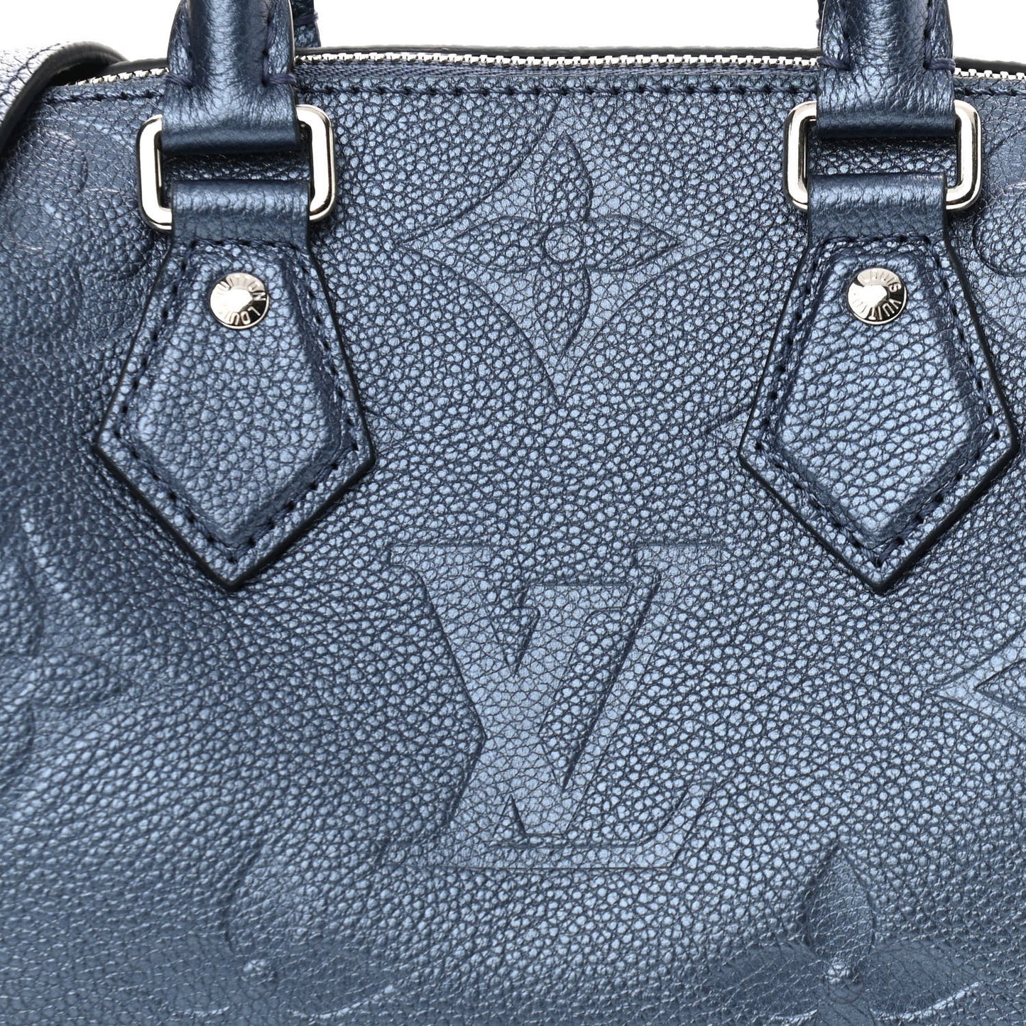 Metallic Empreinte Monogram Giant Speedy Bandouliere 20 Navy Nacre