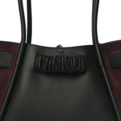 Proenza Schouler Calfskin Ruched Tote Black Chocolate Plum 7 of 10