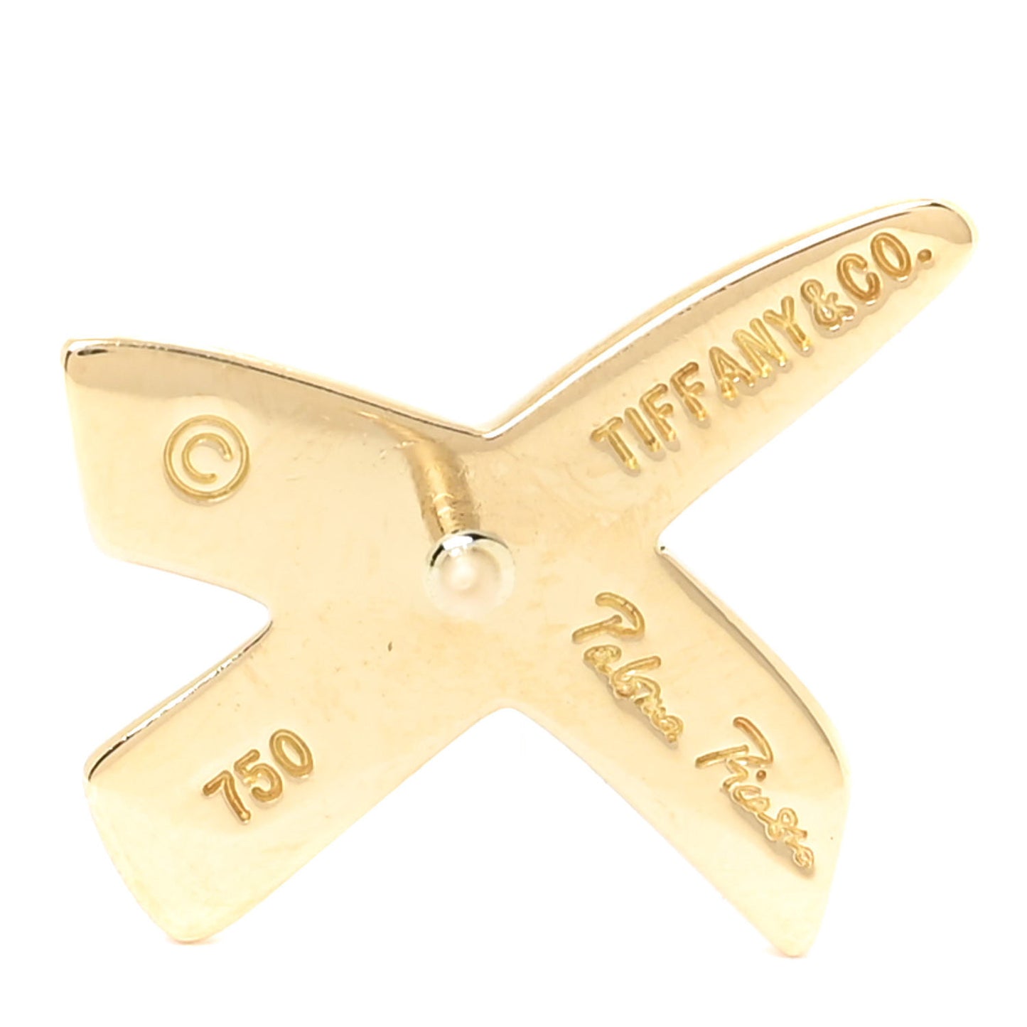 18K Yellow Gold Paloma's Graffiti X Earrings