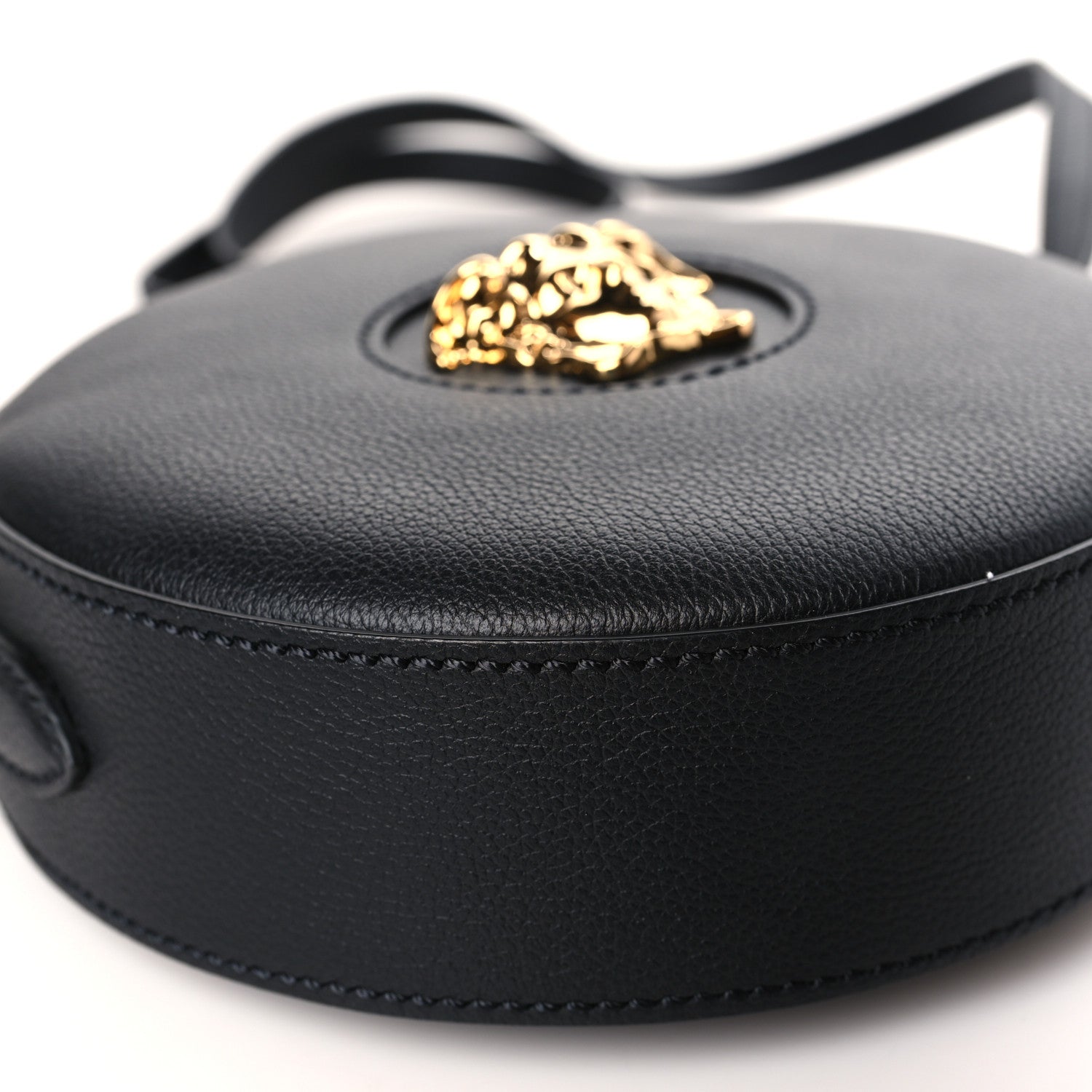 Versace Calfskin La Medusa Round Camera Bag Black 7 of 8