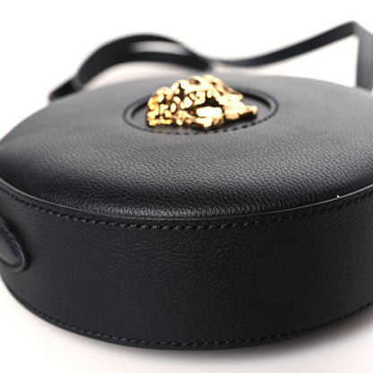 Versace Calfskin La Medusa Round Camera Bag Black 7 of 8