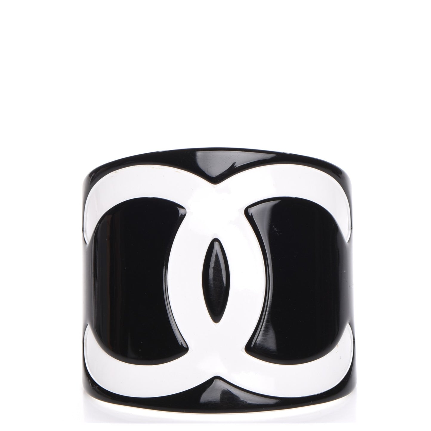 Resin CC Wide Cuff Black White