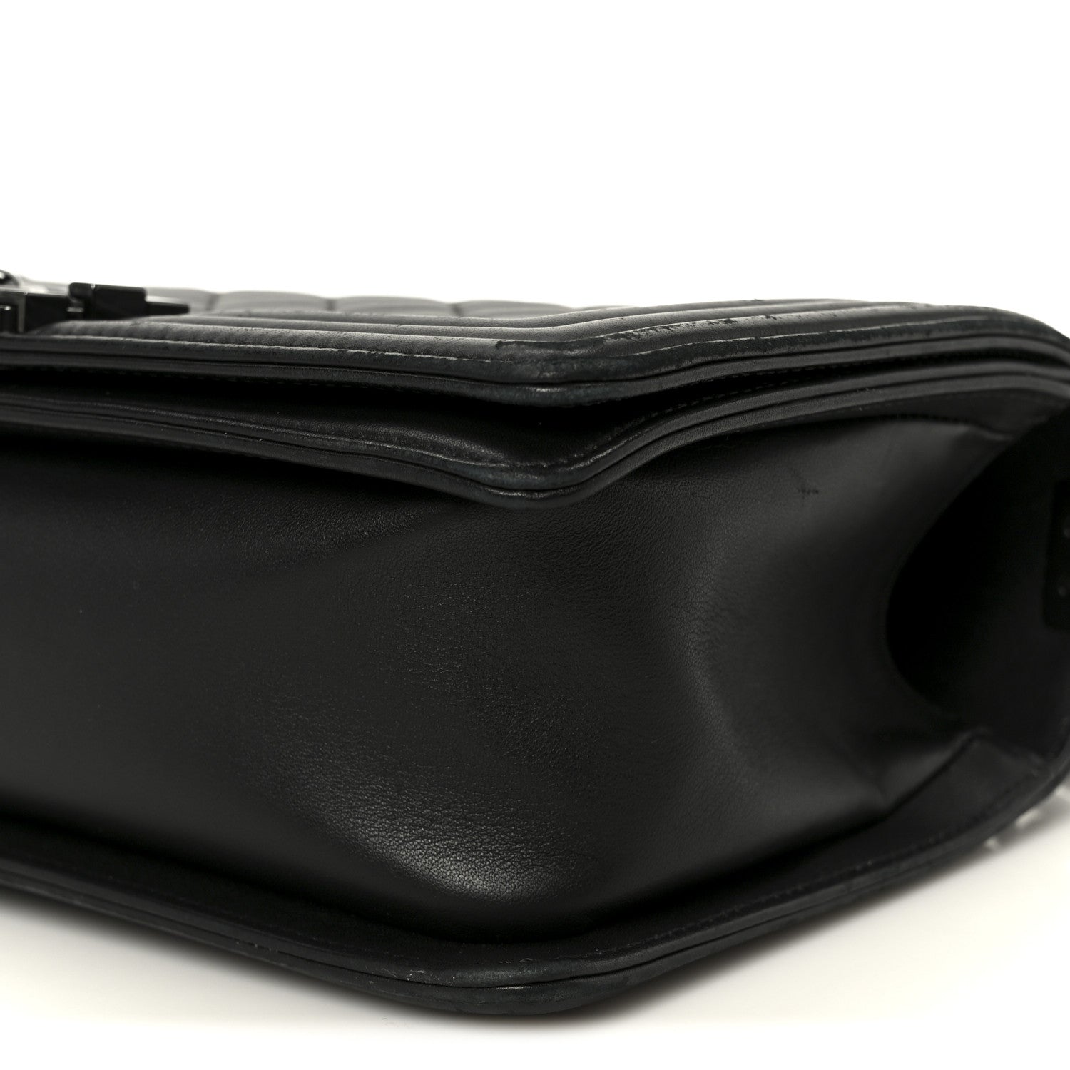 Chanel Calfskin Quilted Medium Boy Flap So Black 1864217