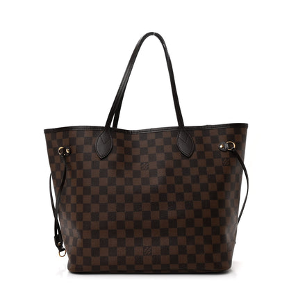 Louis Vuitton Damier Ebene Neo Neverfull MM Rose Ballerine 1 of 15