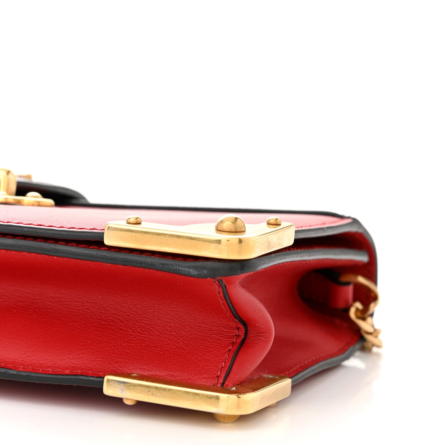 Prada City Calfskin Saffiano Cahier Pochette Fuoco Black 9 of 11