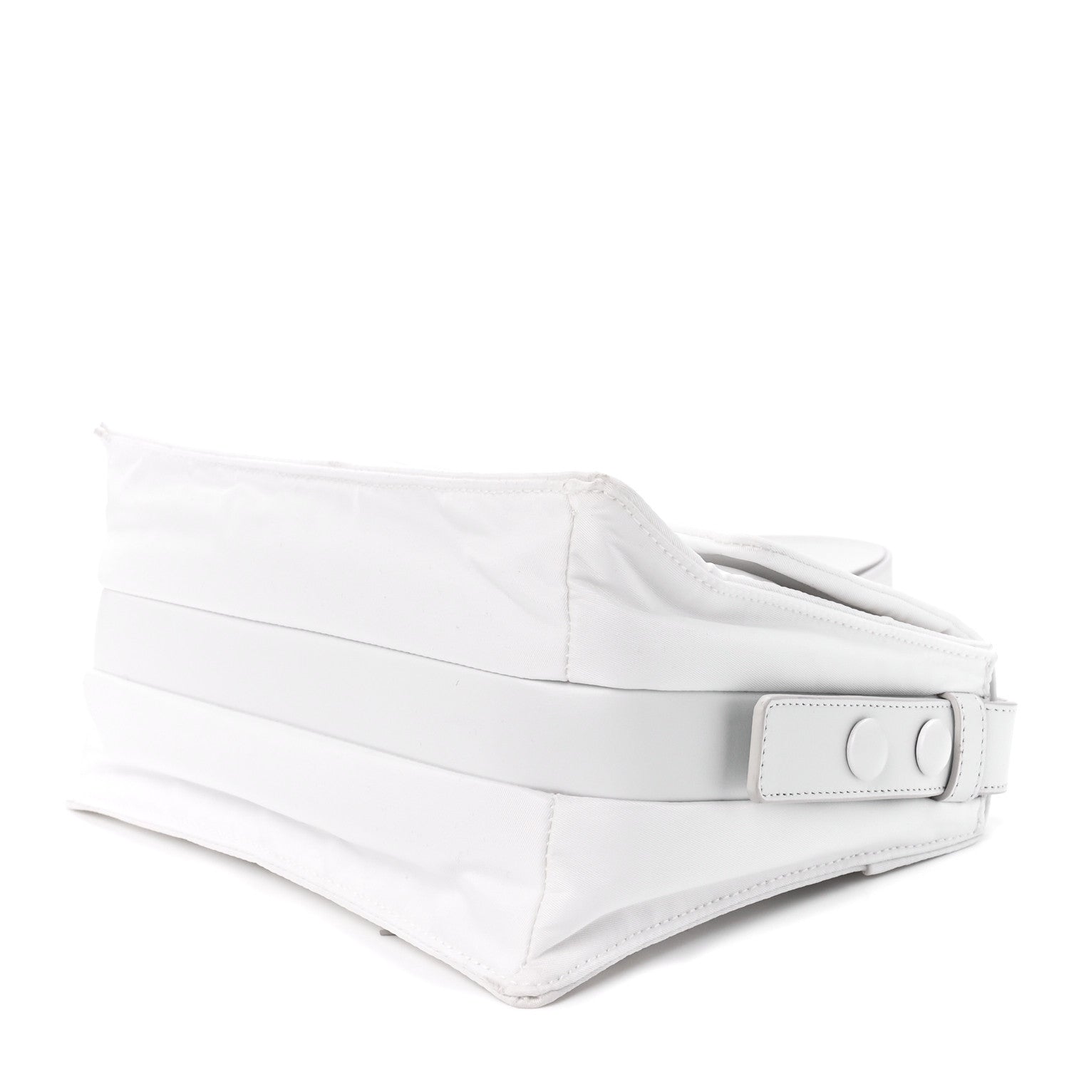 Prada Re-Nylon Vitello Padded Small Flap Shoulder Bag White 10 of 12