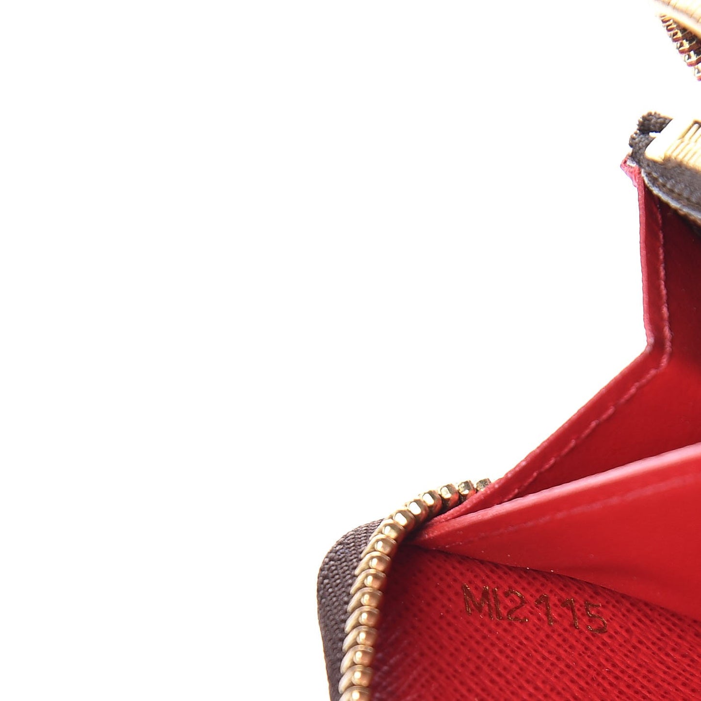 Damier Ebene Clemence Wallet Cherry