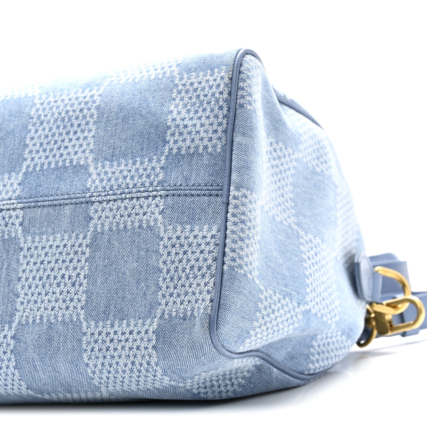 Damier Denim 3D Speedy Bandouliere 30 Denim Blue