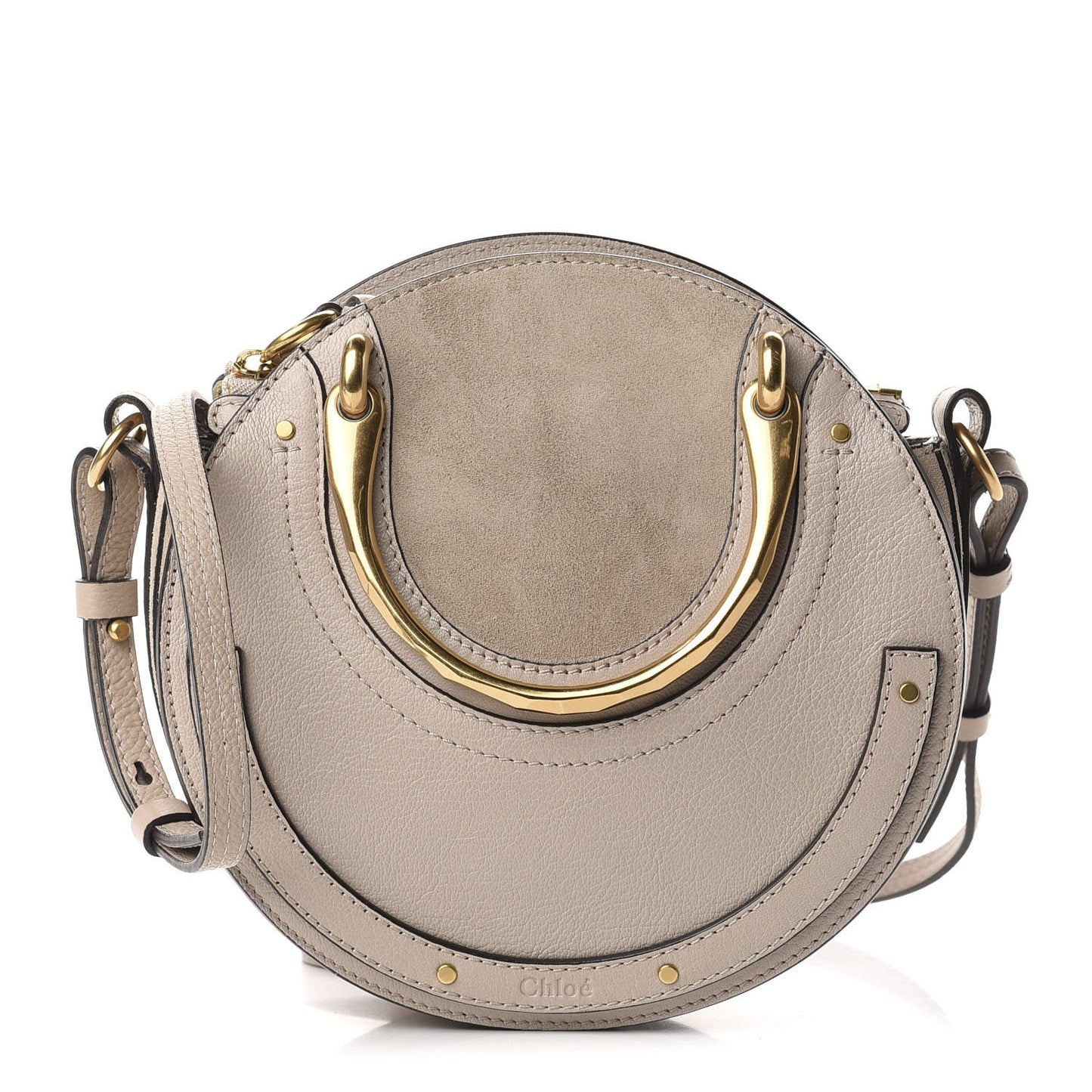 Calfskin Suede Small Pixie Bag Motty Grey