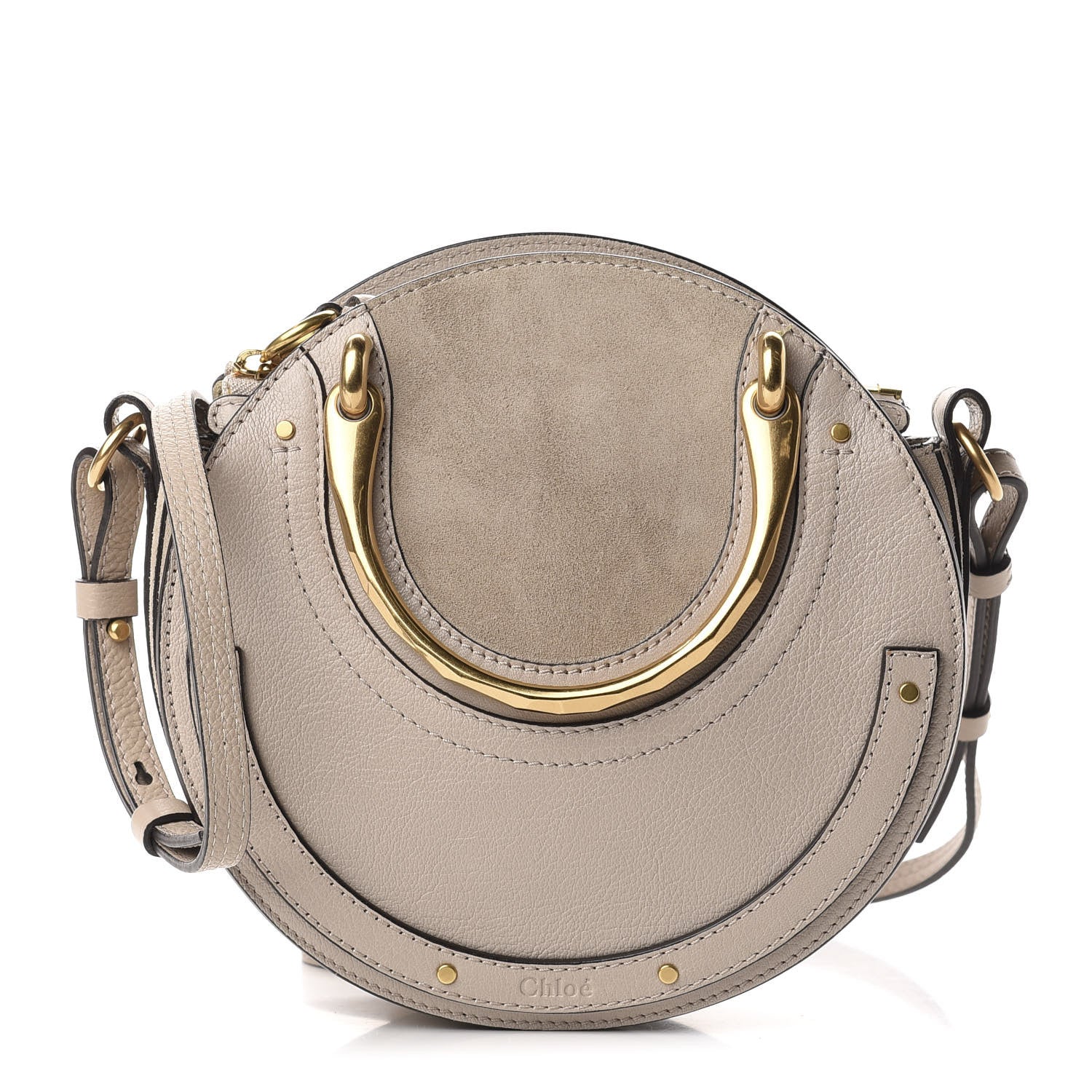 Chloe Calfskin Suede Small Pixie Bag Motty Grey 1 of 11