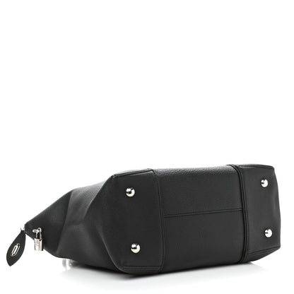 Louis Vuitton Veau Cachemire Soft Lockit MM Black 4 of 12
