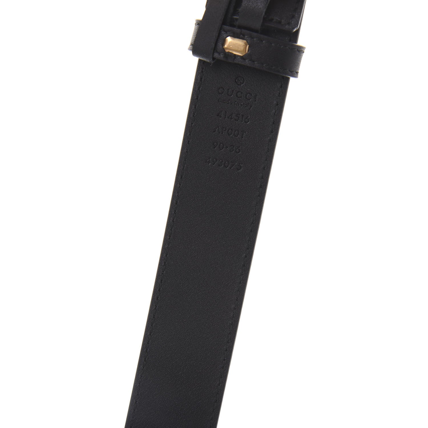 Gucci Calfskin Double G 30mm Belt 90 36 Black 5 of 6