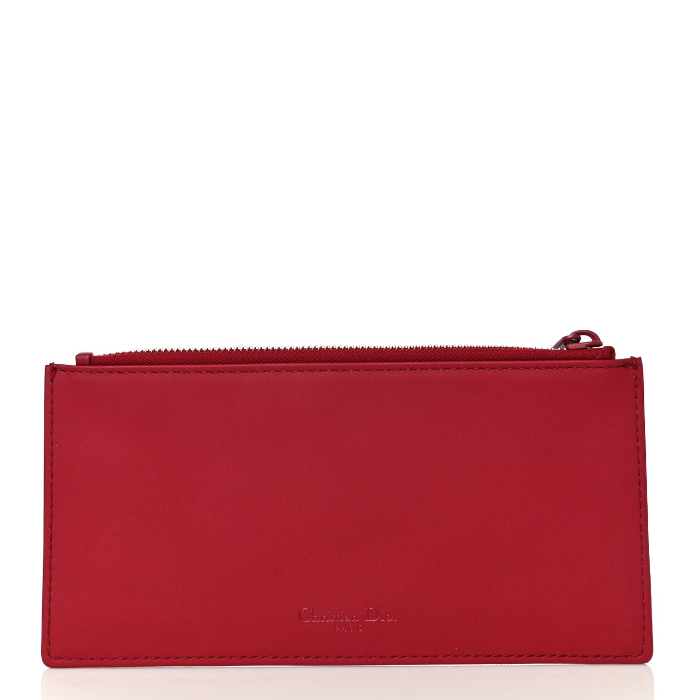 Ultra Matte Calfskin Cannage Lady Dior Clutch Cerise
