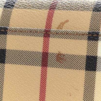Burberry Haymarket Check Satchel Dark Tan 13 of 13