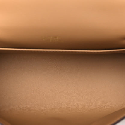 Hermes Swift Horseshoe Kelly Pochette Clutch Nata Biscuit 5 of 11