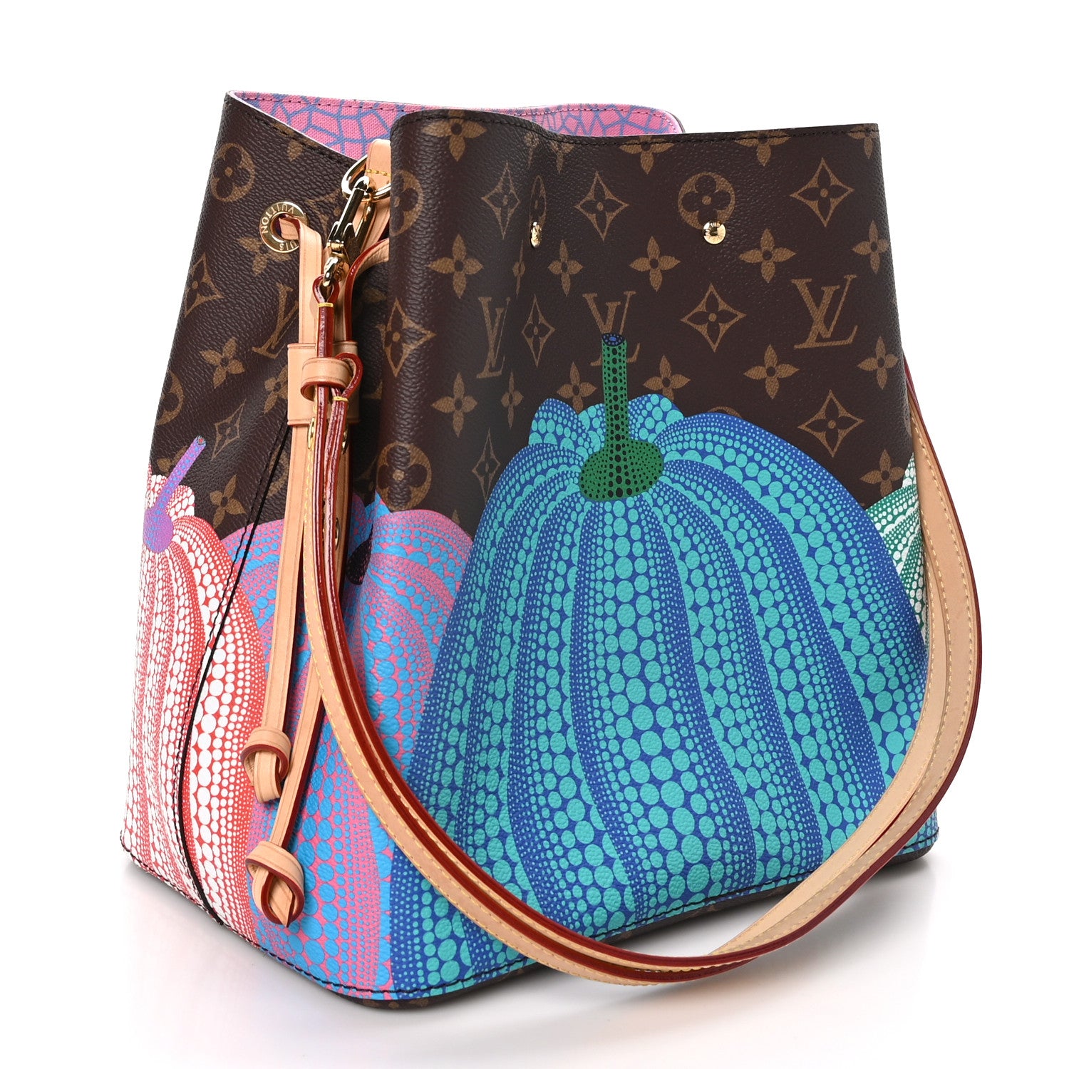 Louis Vuitton LV X YK Monogram Kusama Pumpkin Neonoe MM 3 of 14