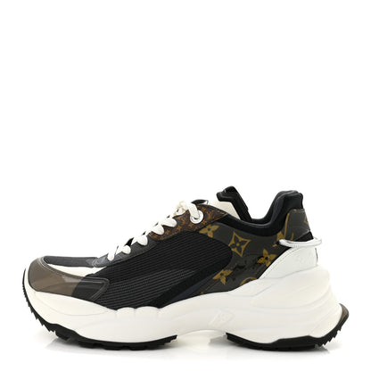Louis Vuitton Monogram Calfskin Run 55 Sneakers 39 Black 1 of 9