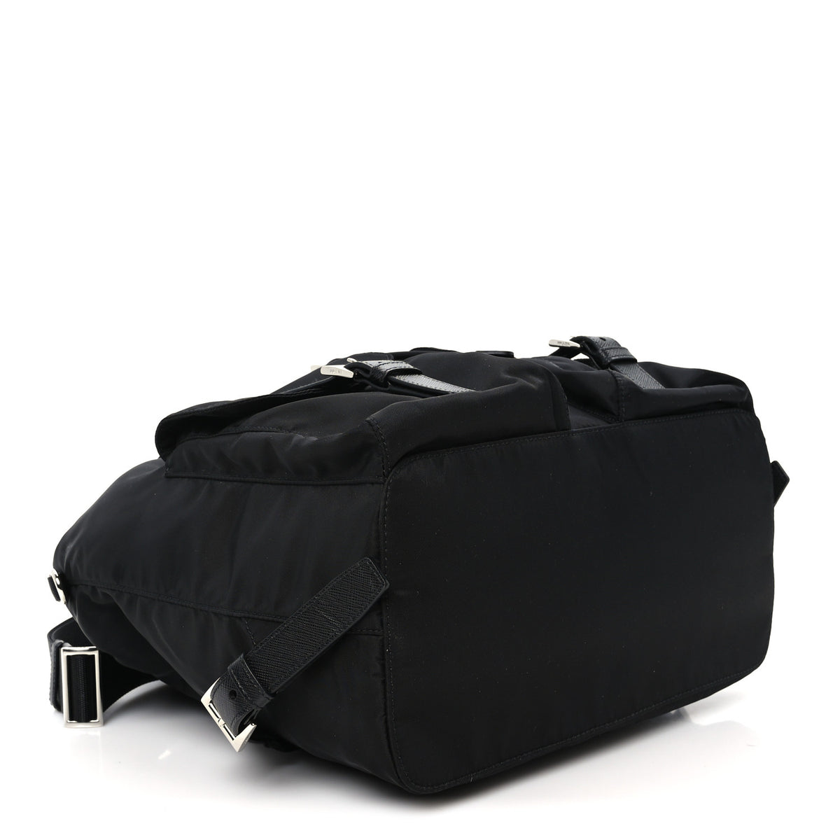 Prada Tessuto Nylon Saffiano Medium Backpack Black 4 of 10