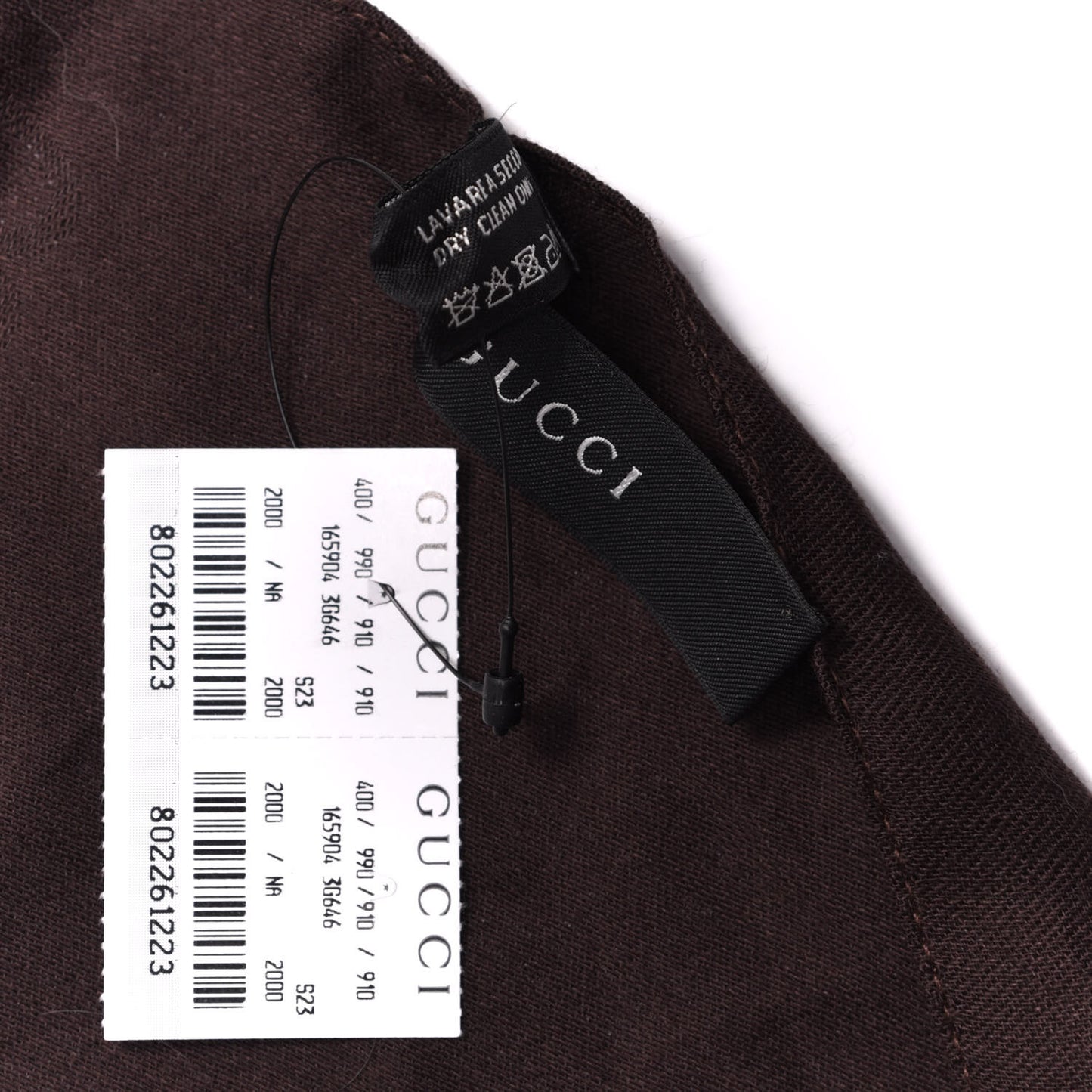 Wool Silk GG Monogram GGNat Scarf Coffee