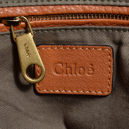 Chloe Calfskin Large Marcie Satchel Tan 6 of 9