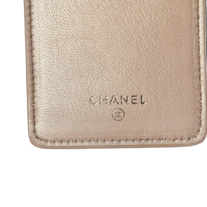 Chanel Lambskin Camellia Embossed Phone Case Black 6 of 9