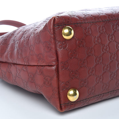 Gucci Guccissima Small Babouska Tote Burgundy 5 of 9