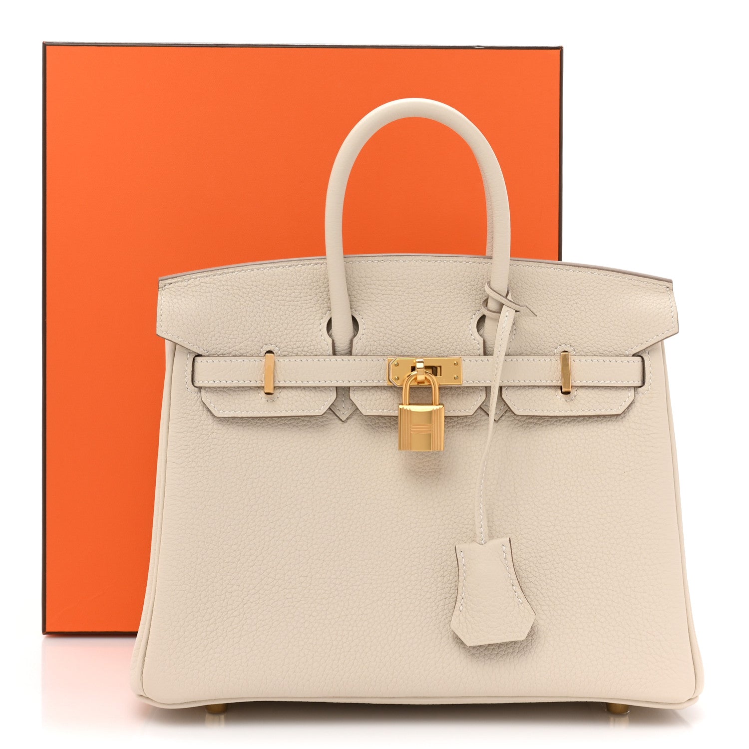 Hermes Togo Birkin 25 Craie 9 of 9
