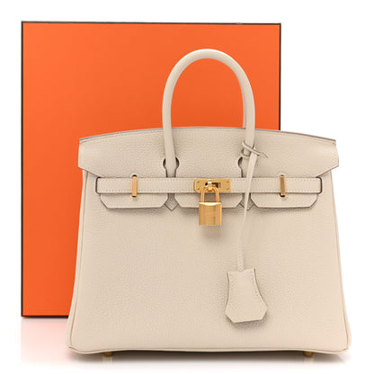 Hermes Togo Birkin 25 Craie 9 of 9