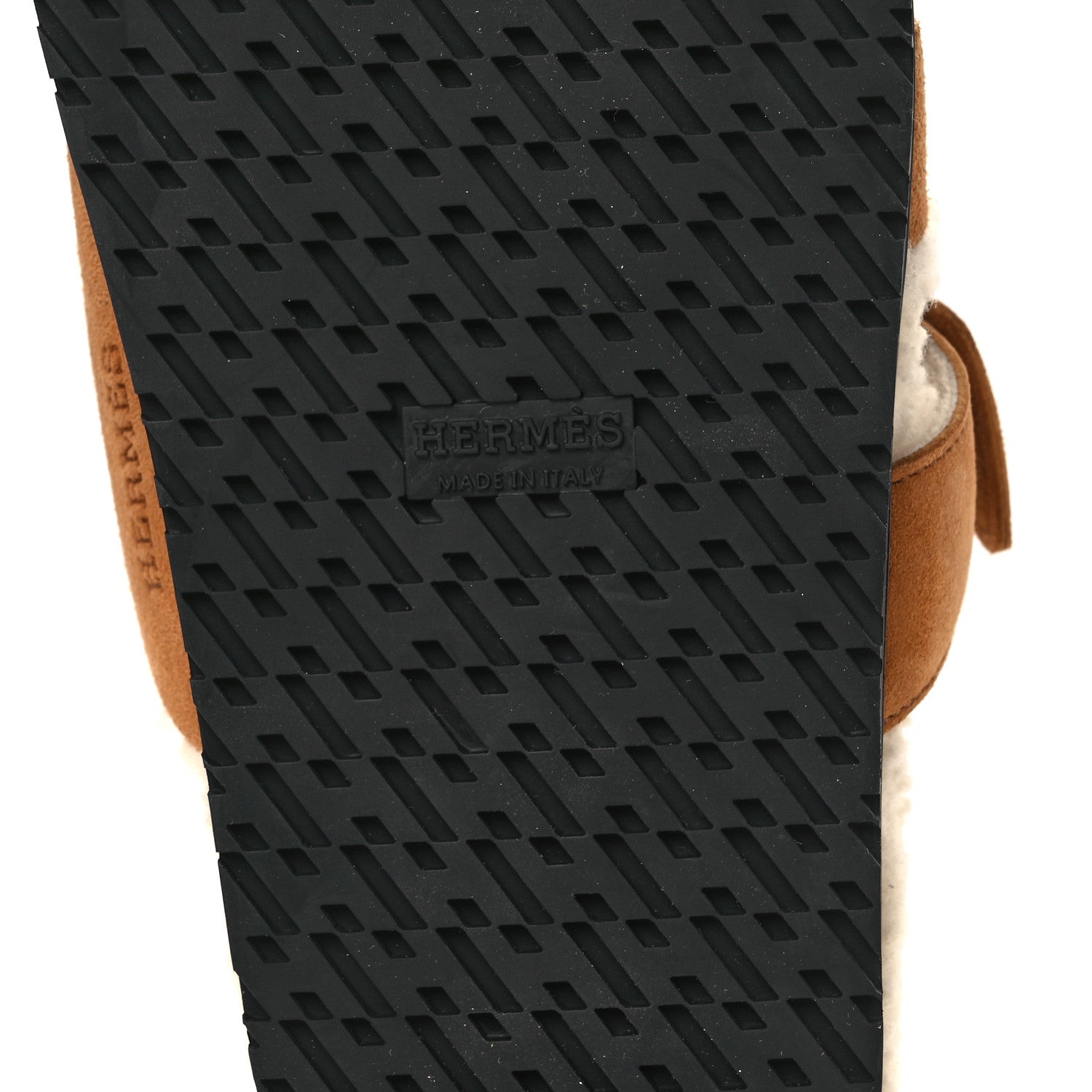 リピーター　24/25ss　サンローラン　カーフスキン＆ムートン　バイカー Hermes Suede Goatskin Woolskin Womens Chypre Sandals 37 Brun Fume