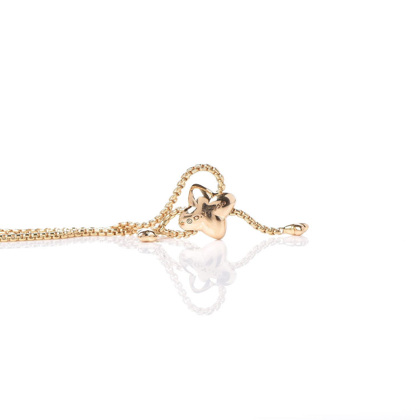 18K Yellow Gold Diamond Paveflex Station Bracelet