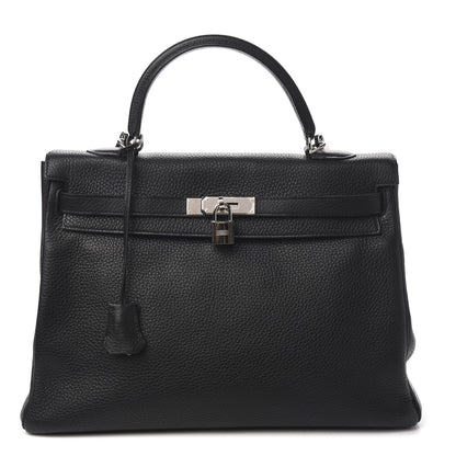 Hermes Togo Kelly Retourne 35 Black 1 of 34
