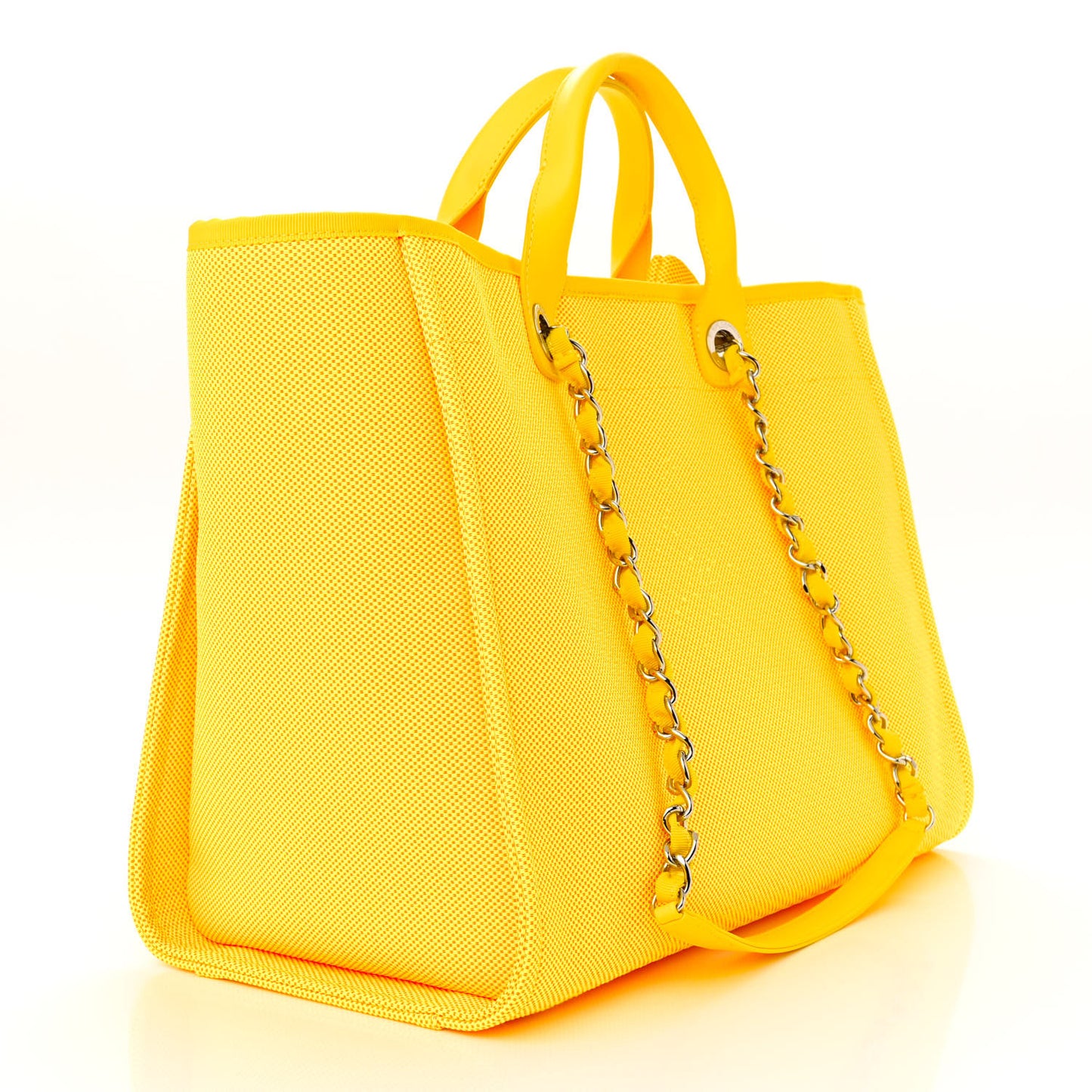 Mixed Fibers Small Deauville Tote Yellow Orange
