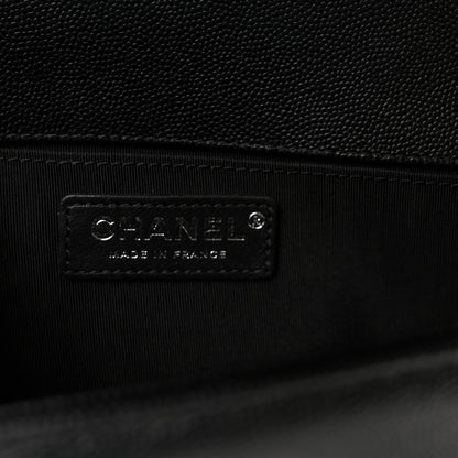 Chanel Caviar Quilted Medium Boy Flap Black 6 of 11