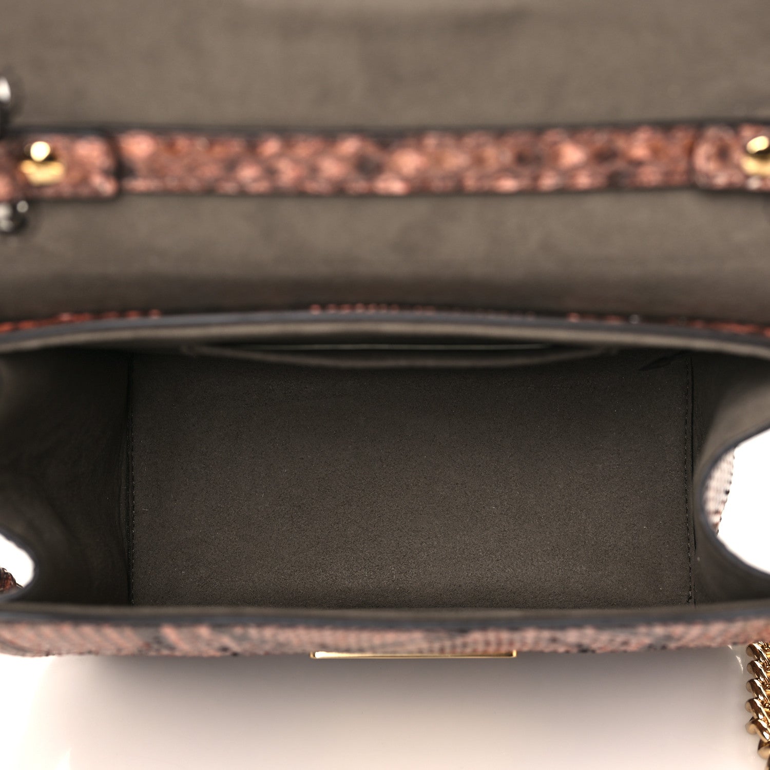 Fendi Snakeskin F is Fendi Small Kan I Shoulder Bag Macaron 5 of 9